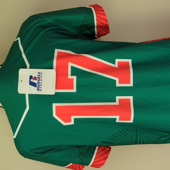 NWT Russell Athletics Rattlers Sublimated Dri-Power #17 Jersey M Green - Picture 9 of 16
